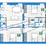 Апартаменты Stayeasy Station - Cozy 3 Bedrooms 3 Baths *